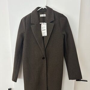 Zara Soft Basic Coat size S NWT